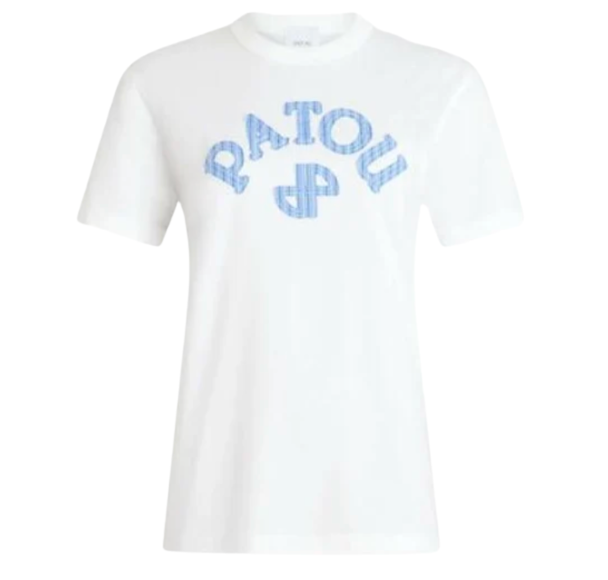 PATOUオーガニックコットン ポプリンパトゥロゴ&JPモノグラム Tシャツ