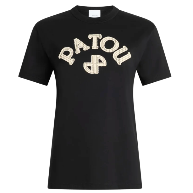 PATOUオーガニックコットン ポプリンパトゥロゴ&JPモノグラム Tシャツ