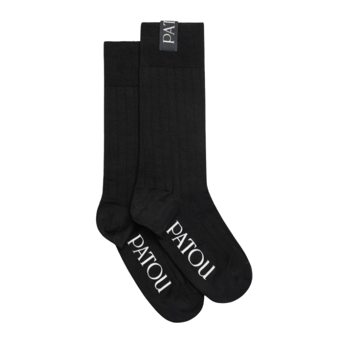 PATOU コットンブレンド リブ アンクルソックス