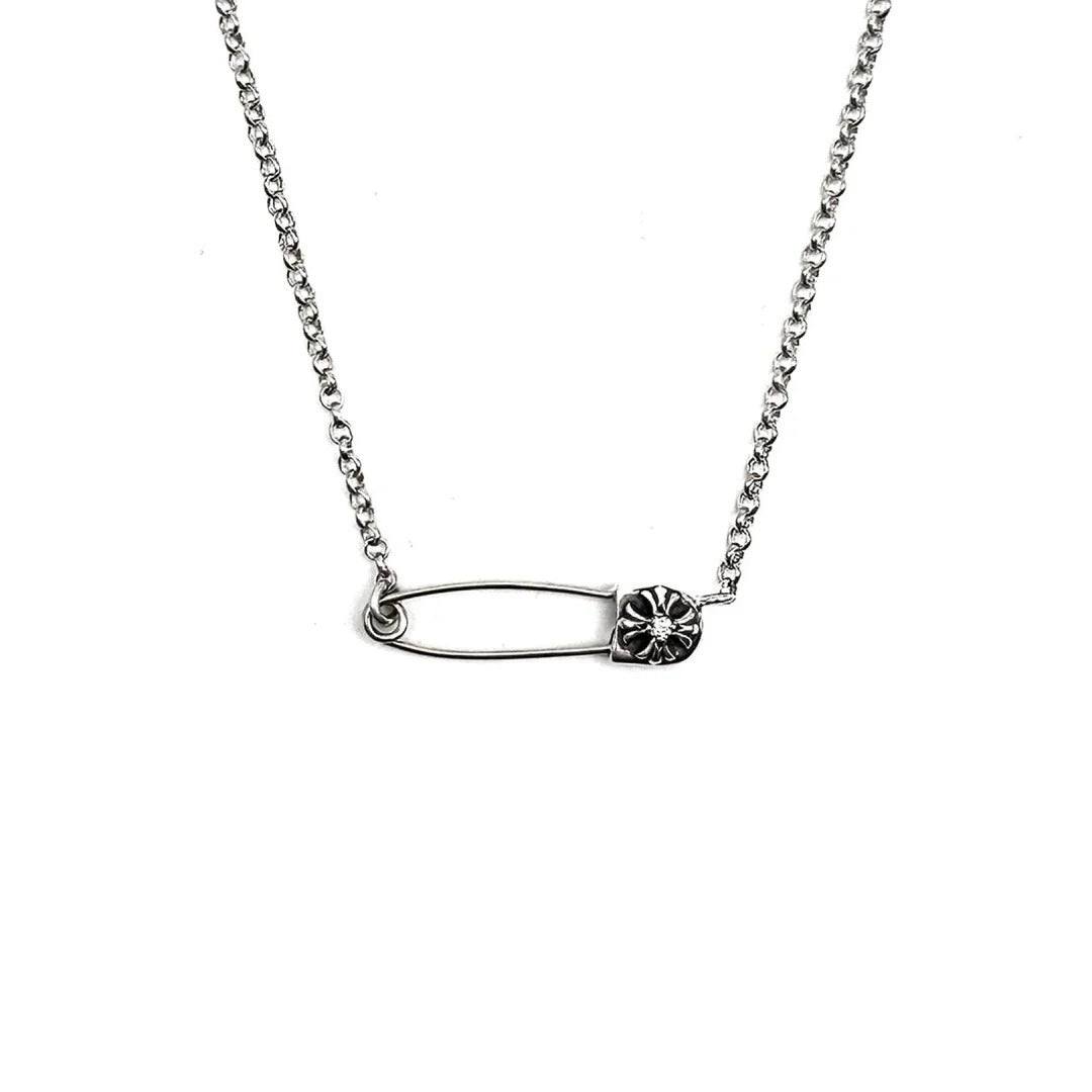 CHROME HEARTS 安全ピンネックレス ダイヤ