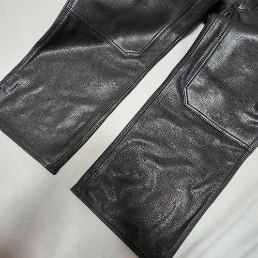 CHROME HEARTS フレアレザーパンツ 29