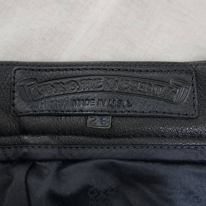 CHROME HEARTS フレアレザーパンツ 29