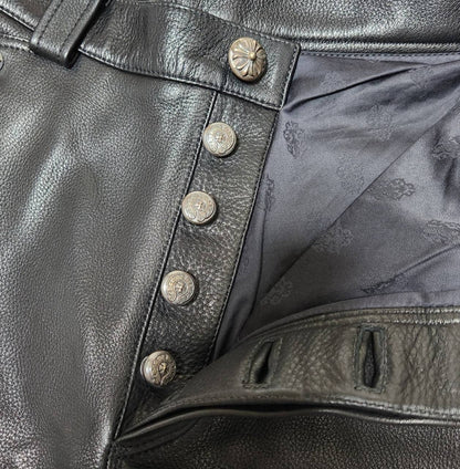 CHROME HEARTS フレアレザーパンツ 29