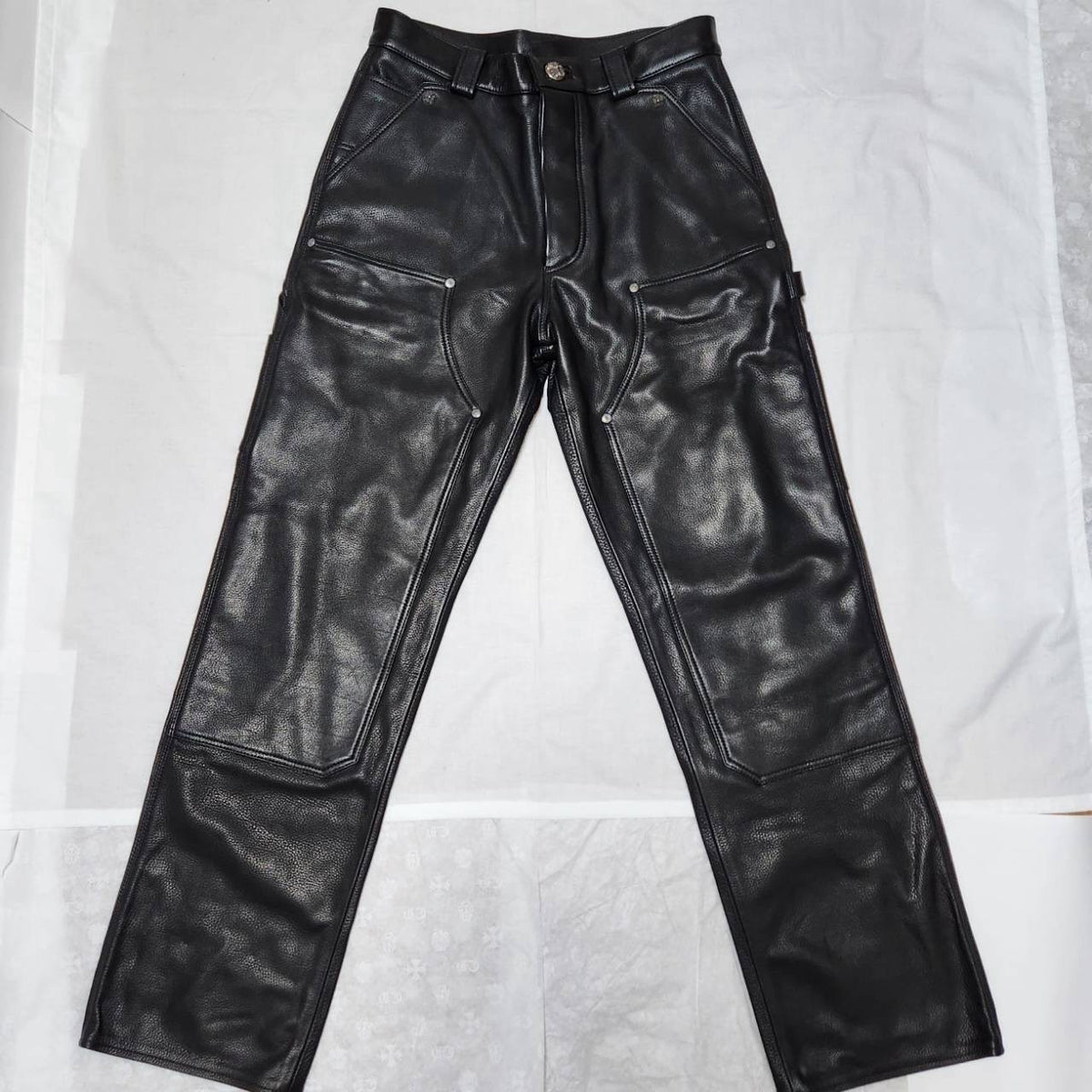 CHROME HEARTS フレアレザーパンツ 29
