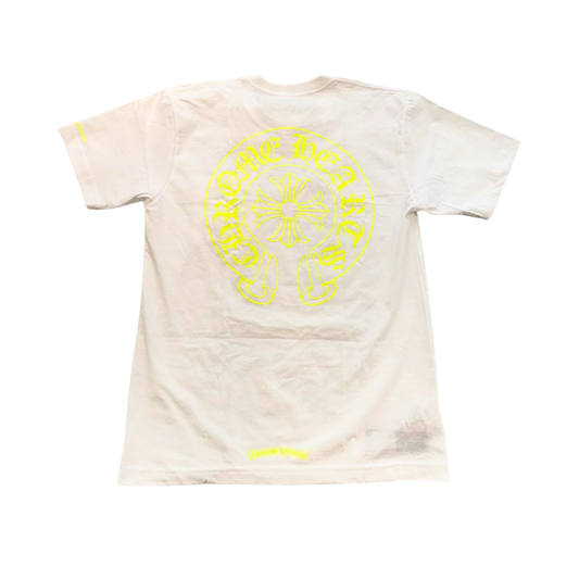 CHROME HEARTS ホースシュー ホワイト Tシャツ イエロー