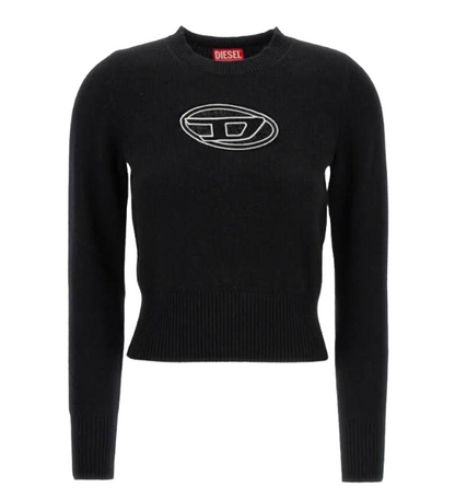 DIESEL  Dロゴ ニット ブラック
