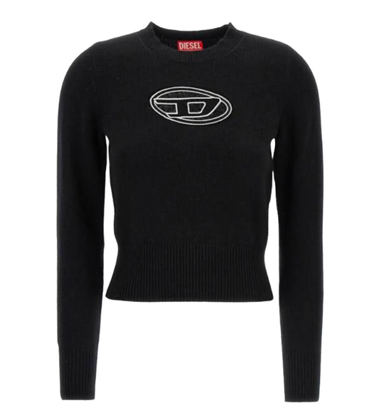 DIESEL  Dロゴ ニット ブラック