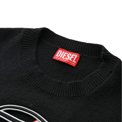 DIESEL  Dロゴ ニット ブラック