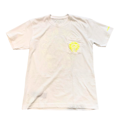 CHROME HEARTS ホースシュー ホワイト Tシャツ イエロー