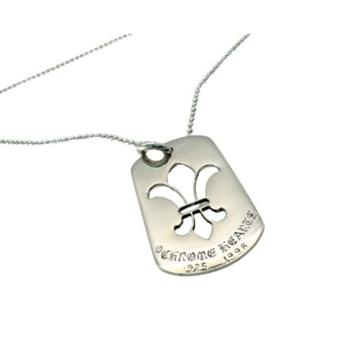 CHROME HEARTS フレア ドッグタグ ボールチェーン付き