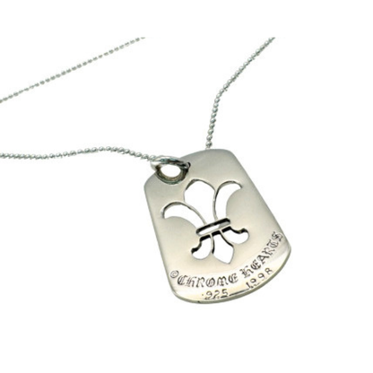 CHROME HEARTS フレア ドッグタグ ボールチェーン付き