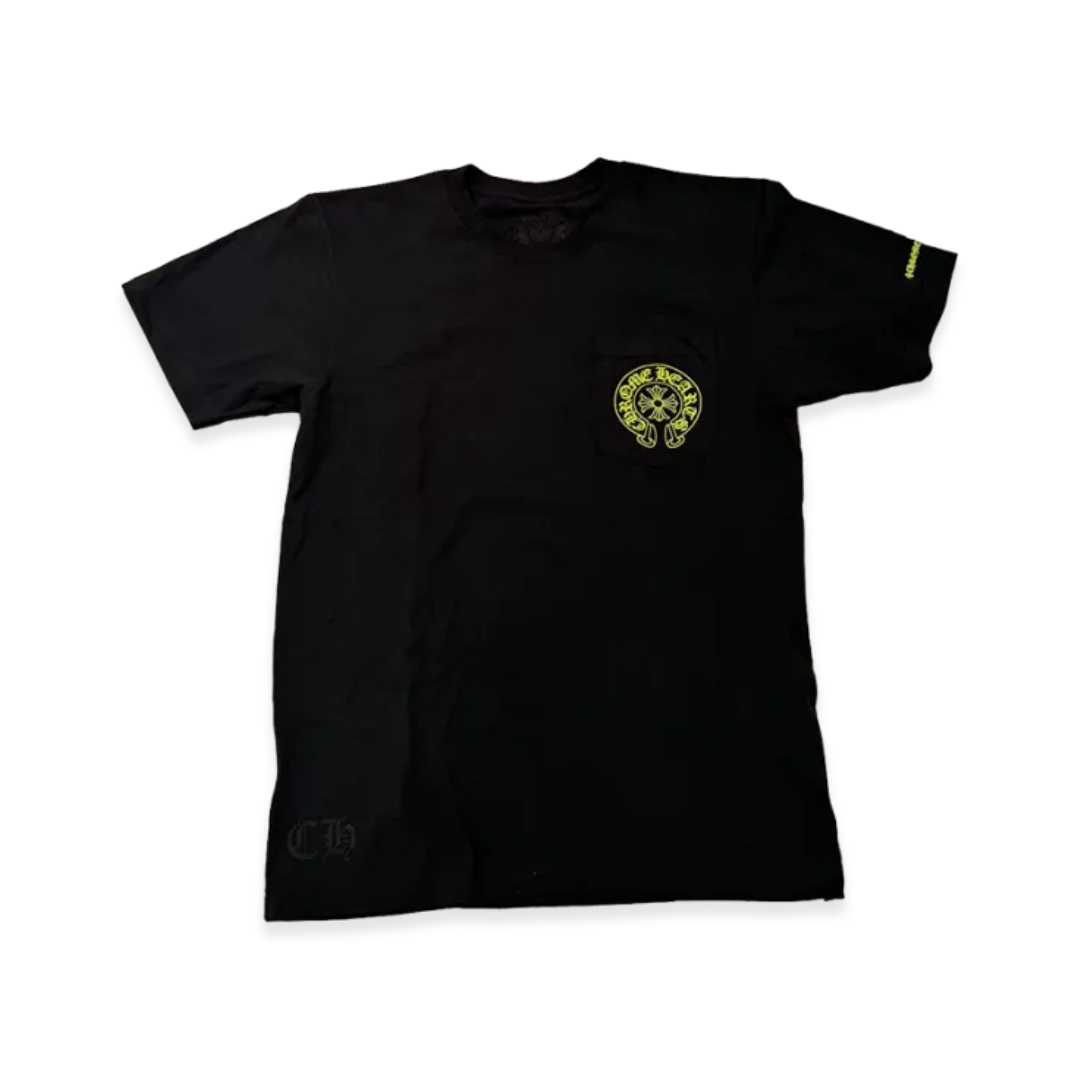 CHROME HEARTS ホースシュー イエロー 半袖Tシャツ