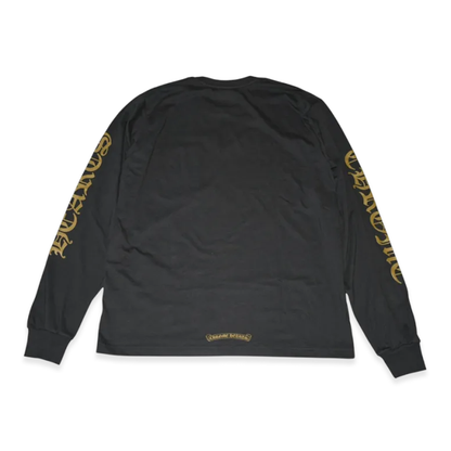 CHROME HEARTS ネックロゴ ロンT ブラックオリーブ