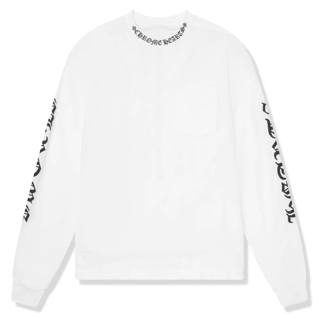 CHROME HEARTS ネックロゴ ロンT ホワイト