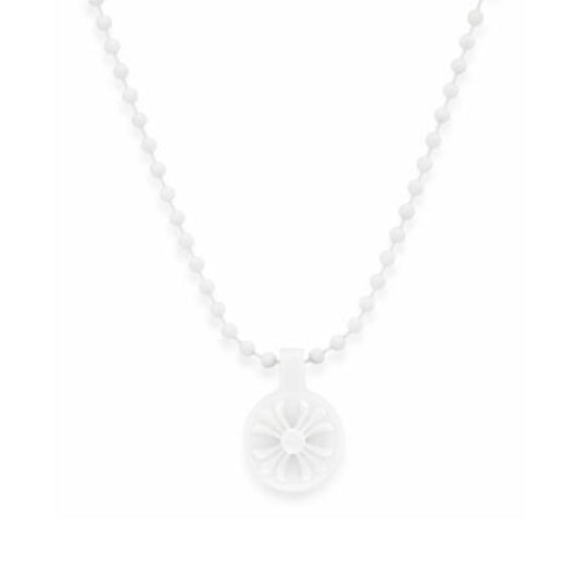 CHROME HEARTS シリコンネックレス ホワイト ワンボール
