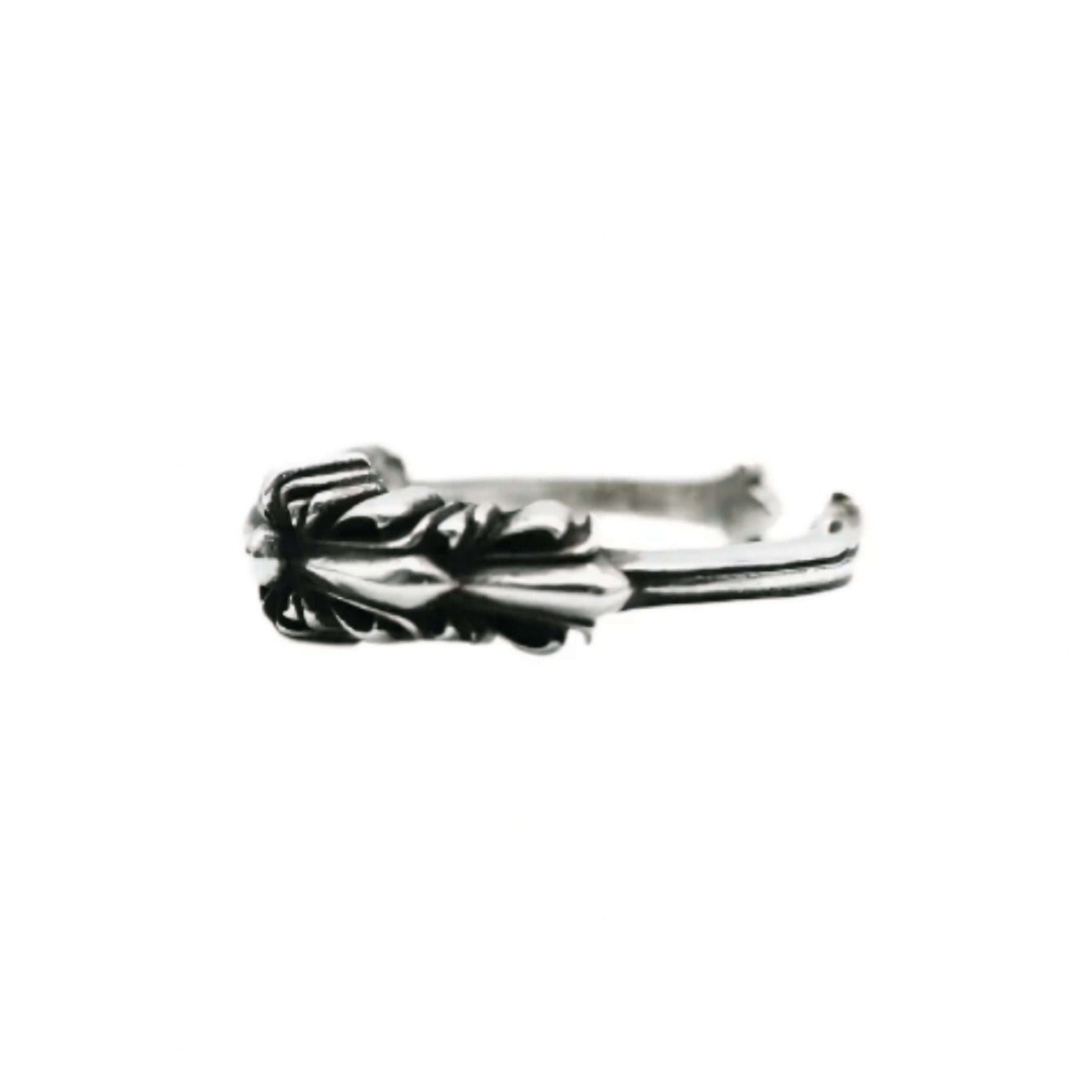 CHROME HEARTS シルバークロス フラワーリング 指輪