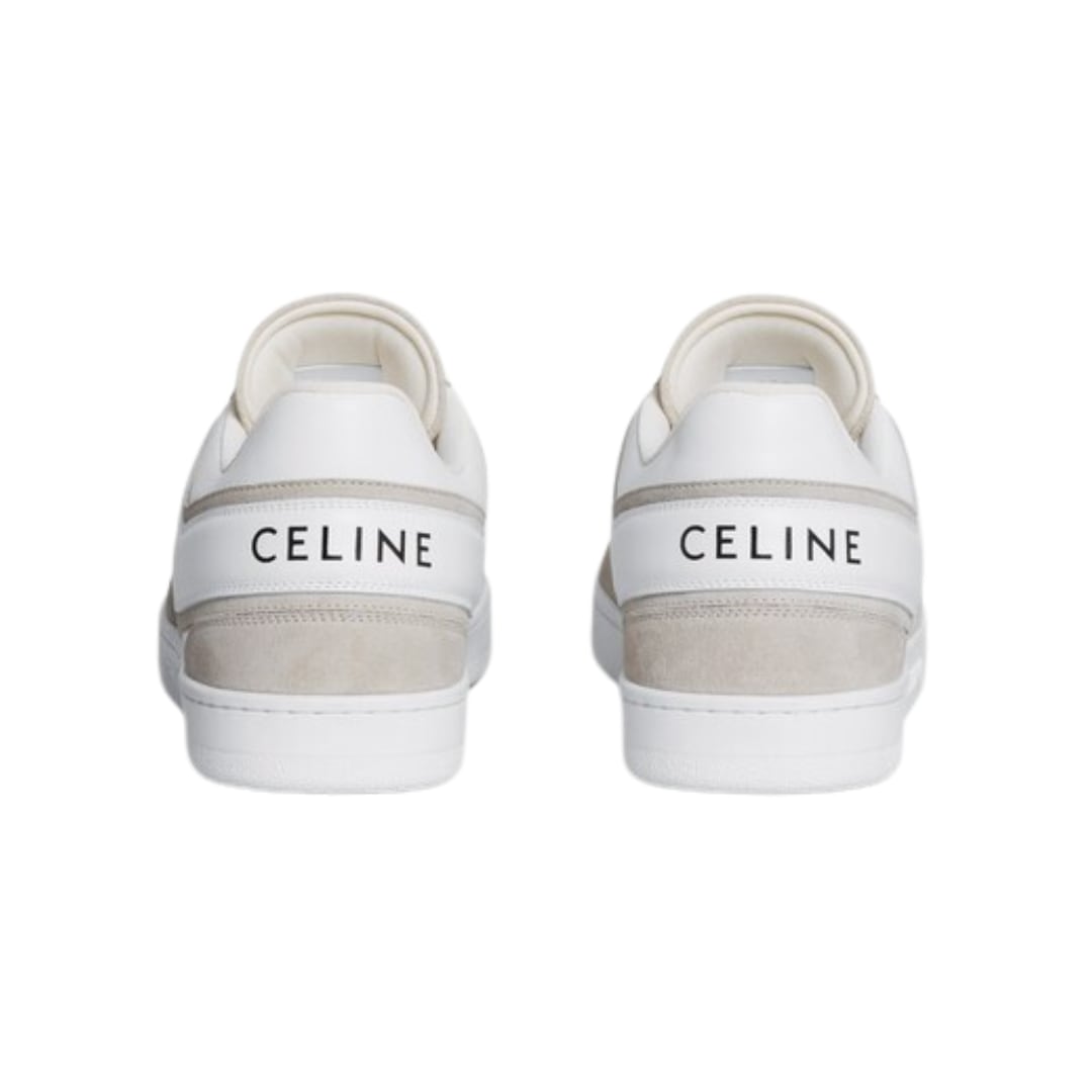 CELINE レースアップ ロースニーカー / スエードカーフスキン & カーフスキン
