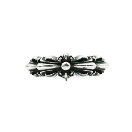 CHROME HEARTS シルバークロス フラワーリング 指輪