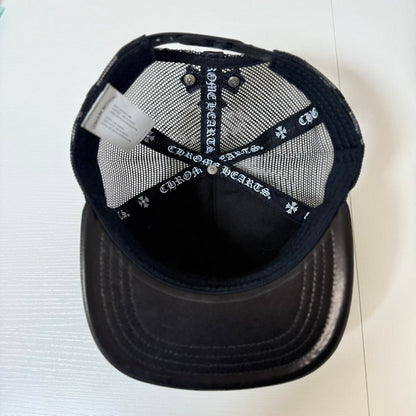 CHROME HEARTS セメタリー クロス レザー キャップ