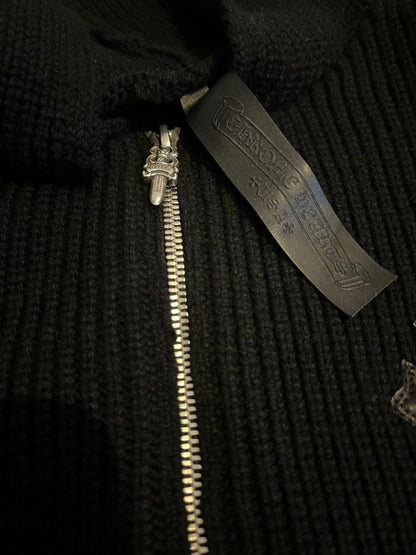CHROME HEARTS カシミアクロスパッチ付きパーカー Lサイズ