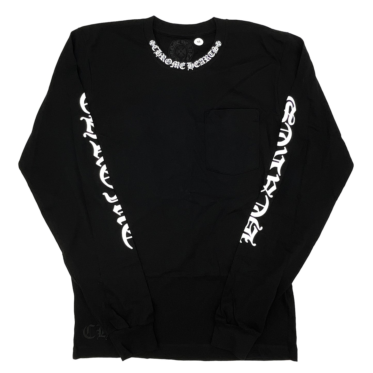 CHROME HEARTS ネックロゴ ロンT ブラック