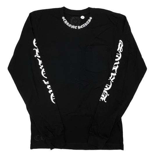 CHROME HEARTS ネックロゴ ロンT ブラック