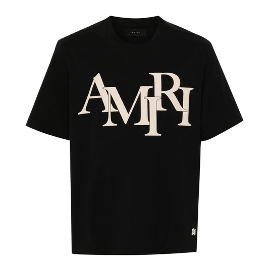 AMIRI Tシャツ ブラック 胸ロゴ ゴールド XXLサイズ